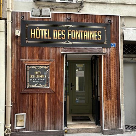 Hotel Des Fontaines Paris Exterior photo